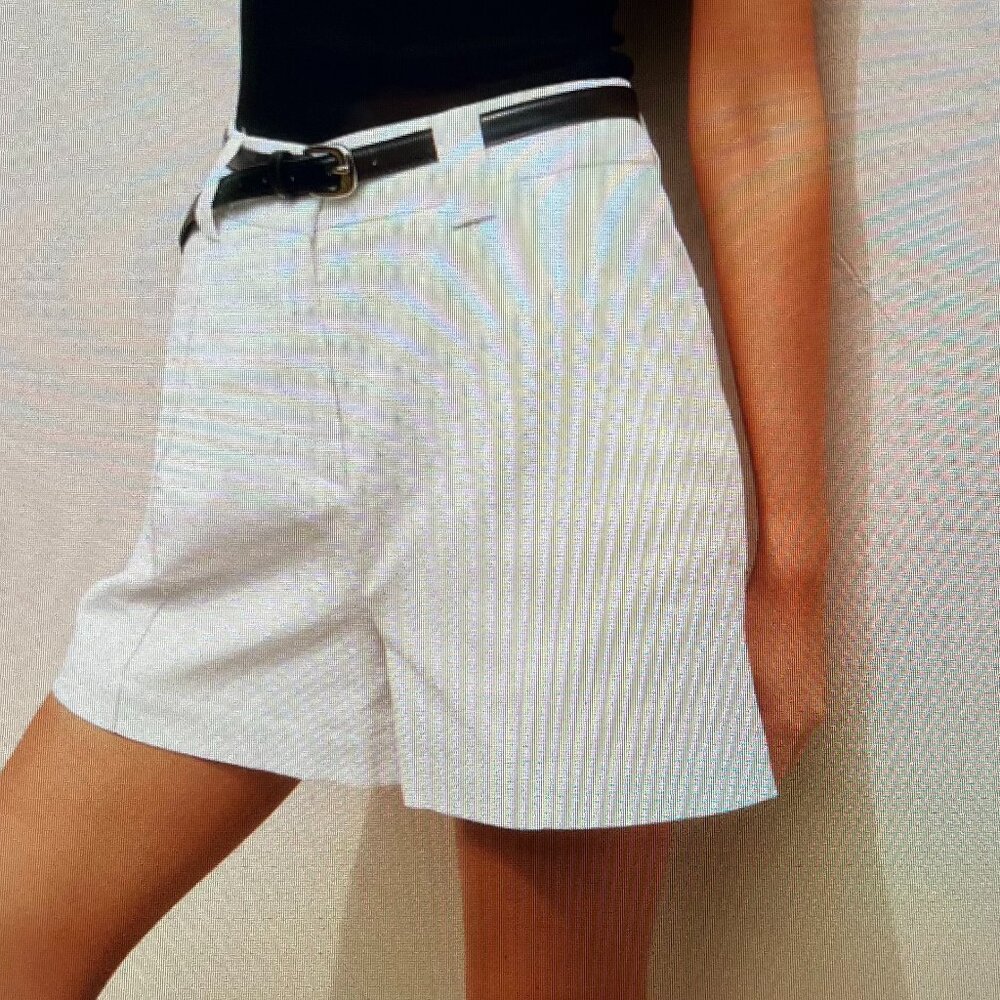 Linen Blend Shorts, NEW, White, Size XS
